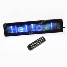 7x50 pixels Blue One Line Scrolling Message Display Remote Programmable LED Sign 2024 - buy cheap