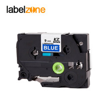 Tze525-cinta laminada Compatible con Impresoras Brother p-touch tze, color blanco sobre azul, 9mm, Tze-525, tz325, tz-525, tz 525 2024 - compra barato
