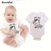 Fashion Summer Short Sleeve Baby Bodysuits Casual Overalls Children Jumpsuits Newborn Clothing Babies Boys Squirrel I'm So Fly 2024 - buy cheap