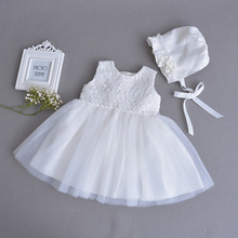 Vestidos formais para bebês, casamentos e meninas, roupas brancas para bebês com batismo, batizado e batizado com rbf184022 2024 - compre barato