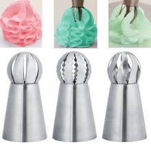 3PCS/Set Cake Icing Nozzles Russian Piping Tips Flower Cream Pastry Cake Decorating Tool Stainless Steel Kitchen Baking Tool 2024 - buy cheap