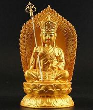 Budismo Tibetano, Chino de resina dorado Ksitigarbha estatua del bodisatva rezar seguridad estatua de Buda 2024 - compra barato