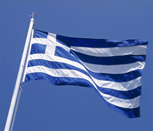 Bandeira grécia grande de alta qualidade, 3x5 pés, decoração de casa, poliéster, a república grega, voador, 90cm x 150cm 2024 - compre barato