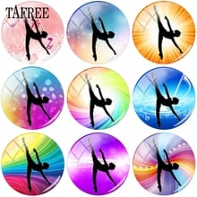 Tafree dancer imagem de arte multi tamanho 12mm 16mm 20mm, capa cabochão de vidro conjunto de pingente de camafeu joia 2024 - compre barato