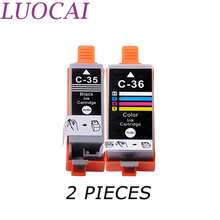 LuoCai-cartuchos de tinta compatibles con Canon PGI-35, CLI-36, PGI35, pgi-35, PIXMA, IP100B, IP100, IP100, con batería, 2 unidades 2024 - compra barato