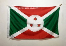 Burundi Africa National Flag All Over The World hot sell goods 3X5FT 150X90CM Banner brass metal holes 2024 - buy cheap