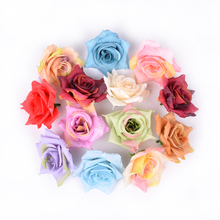 5pcs artificial flower silk rose head wedding home Valentine's Day decoration DIY headdress garland gift box craft fake flower 2024 - buy cheap