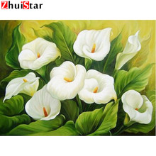 Full Square Drill 5D DIY Diamond Painting "white flower " handmade 3D Embroidery arts Cross Stitch Mosaic Decor gift XY1 2024 - buy cheap