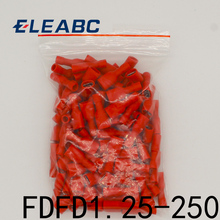 FDFD1-250 FDFD1.25-250 insulating Female Insulated Electrical Crimp Terminal Connectors Cable Wire Connector 100PCS/Pack FDFD 2024 - buy cheap