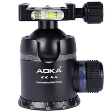 AOKA-Cabezal de bola de cámara KK44 de aleación de aluminio con placa de liberación rápida, color azul, carga máxima de 40kg, peso de 490g 2024 - compra barato