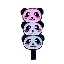 Panda bunch enamel pin cute forest animal brooch gift for panda lovers kids 2024 - buy cheap