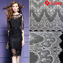 GLace  3M/Lot 150cm width eyelash Lace Fabric  Wedding dress decoration  garment underwear accessories TX053 2024 - buy cheap