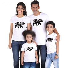 Conjuntos de ropa familiar a juego, Camiseta con estampado de oso, padre, madre, hija, hijo, Papá mamá y yo, ropa de amor para niños 2024 - compra barato