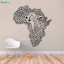 Calcomanías con patrón de leopardo para pared, calcomanías de guepardo, decoración artística para el hogar, pegatinas autoadhesivas para murales de dormitorio, YT752 2024 - compra barato