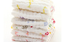 Muselina de algodón de 6 capas para bebé, toalla para el rostro de bebés, pañuelos de tela, alimentación de bebé, Saliva, 1 unidad 2024 - compra barato