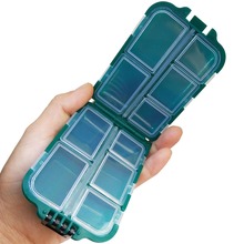 1-pedaço De Plástico Caixas de Compartimentos de Armazenamento Caso Caixa de Pesca Pequenos Acessórios Equipamento De Pesca Caixas 2024 - compre barato