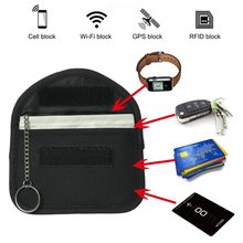 Auto RFID Blocking Holder Anti-hacking Security Bag for Car Smart Keyless Entry Remote FobController Key Fob Signal Blocking Bag 2024 - buy cheap