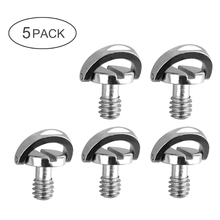 5 Pack 1/4inch Quick Release Plate Mounting Screw D-ring D Shaft QR Screw Adapter Mount for DSLR Camera Tripod Monopod QR Plat 2024 - buy cheap