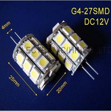 Высокое качество 5050 27SMD DC12V Светодиодные G4 лампы (Бесплатная доставка 20 шт./лот) 2024 - купить недорого