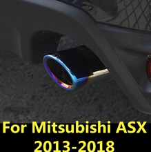 For Mitsubishi ASX 2013-2018 Car Auto Exhaust Muffler Tip Stainless Steel Pipe Chrome Trim Modified Car Rear Tail Throat Liner 2024 - buy cheap