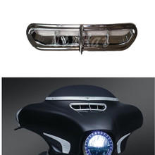Cubierta de carenado cromado para motocicleta Harley Touring Electra Street Glide Trike, accesorio de ventilación con acento, compatible con modelo 2014-2015 2024 - compra barato