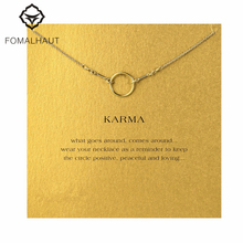 The original karma necklace Pendant necklace Clavicle Chains Fashion Statement Necklace Women FOMALHAUT Jewelry 2024 - buy cheap