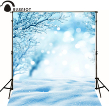 Студийный тканевый фон для фотосъемки Allenjoy с изображением светлого снега белых детей мальчиков 2024 - купить недорого