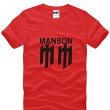 Рок Мэрилин Мэнсон футболка с принтом Мужская хип-хоп короткий рукав О-образным вырезом хлопок мужская футболка крутая футболка Homme Camisa Masculina 2024 - купить недорого