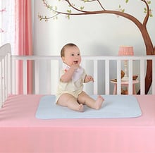 Almohadilla de algodón suave para bebé, almohadilla de cambio impermeable y transpirable para cuna de 70x60CM, 1 unidad 2024 - compra barato
