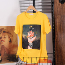 Женская футболка с коротким рукавом Hiawatha, M-XXXL футболка с принтом в стиле Харадзюку, большие размеры, TX007 2024 - купить недорого
