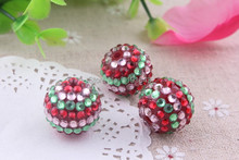 Miji vita tira de 20mm vermelha/rosa/verde, fita colorida de strass de resina 100, bolas de strass para crianças, fazer jóias de meninas 2024 - compre barato