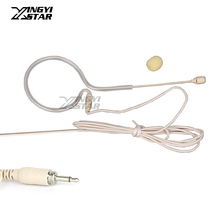 Flesh Color Single Earhook Headset Microphone 3.5mm Screw Thread Connector Mic Mike For UHF Wireless System BodyPack Transmitter 2024 - buy cheap