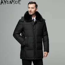 AYUNSUE 2020 Winter Jacket Men Plus Size Warm Duck Down Jacket Men Overcoat Fur Collar Parkas Puffer Men's Jackets 687 KJ2649 2024 - buy cheap