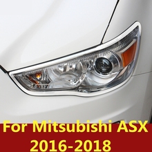 Высококачественные фары декоративные блестки крышка рамка внешние украшения аксессуары для Mitsubishi ASX 2016-2018 2024 - купить недорого