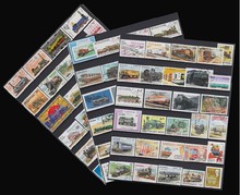 Новые 50 шт./лот перевозки поездов все разные из многих стран не повторяют неиспользованные почтовые марки для сбора 2024 - купить недорого