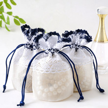 12PCS Wedding Favor And Gift Bag Yarn Lace Flower Candy Box Candy Bag Bridesmaid Gift Baby Shower Favor Bag Party Supply 2024 - buy cheap