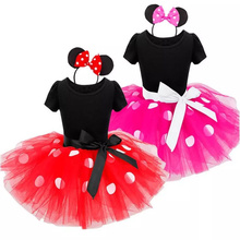 Fantasia crianças vestidos para meninas aniversário páscoa cosplay minnie mouse fantasiar-se criança traje do bebê meninas roupas para crianças 1-6 t wear 2024 - compre barato