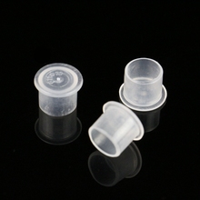 500PCS Medium 11mm Tattoo Ink Cups Caps Plastic Clear New Self-standing Pigment Ink For Tattoo Makeup Eyebrow Free Shipping 2024 - buy cheap