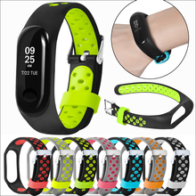 For xiaomi Mi Band 3 Breathable Bracelet Silicone Sport Strap Band For Miband 3 Wristband Replacement Watchband Belt Accessories 2024 - buy cheap