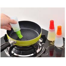 Hot Silicone Rubber Oil Dispenser Bottle Brush Basting BBQ Barbecue Cooking Baking Pancake Bar Kitchen Tool Grill Brush 2024 - buy cheap