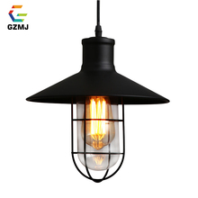 GZMJ-luces colgantes de Metal Vintage, 90-260V, decoración Industrial, lámpara colgante Retro Para comedor, Bombilla E27, estudio/dormitorio 2024 - compra barato