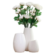 Современная керамическая чисто белая ваза, орнаменты, креативная ваза для цветов, настольные поделки, предметы интерьера, керамическая ваза, художественный декор, свадебные подарки 2024 - купить недорого