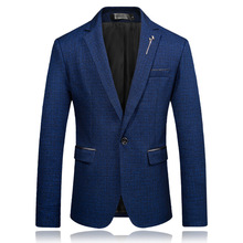 2019 Mens Slim Fit Business Suit Jackets Mens Fashion Stylish Blazer Jackets Plus Size Casual Suit Jackets Chaqueta Traje Hombre 2024 - buy cheap