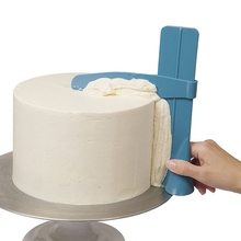 Регулируемый скребок для торта, гладкие шпатели для мастики, сделай сам, для края торта, устройство для выравнивания крема, инструменты для выпечки, торты, кондитерский шпатель 2024 - купить недорого