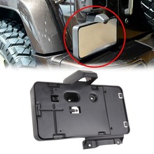 Suporte de moldura para placa de automóvel, cor preta, para jeep wrangler jk 2005-2012, suporte de montagem para placas de licença 2024 - compre barato