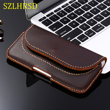 SZLHRSD Belt Clip Genuine Leather Waist Holder Flip Cover Pouch Case for Oukitel WP5000 K10000 K3 K5 K6 K8 WP2 K10 U18 C12 Pro 2024 - buy cheap