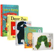 Забавные Обучающие английские Cardboard Books Dear Zoo / I am a bunny / Hungry гусеница/poty Time gld2 Детские фотобумаги 2024 - купить недорого
