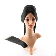 Productos de pelo de princesa negra en forma de pelo antiguo chino cosplay princesa fiesta suministros halloween cosplay 2024 - compra barato