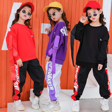 Children Clothes Boy Jazz Sports Sets Teeange Girls Hip Hop Clothing Set Streetwear for Boys New Street Dance Crop Tops 4-18Yrs 2024 - buy cheap