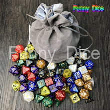 56pcs/bag  RPG DnD DND Dice Board Game set of 8 sets dice D4 D6 D8 D10 D12 D20 marbling acrylic  game 2024 - buy cheap